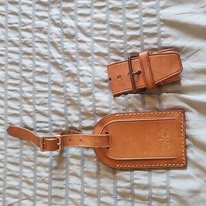 Vintage Aged Louis Vuitton Luggage Tag